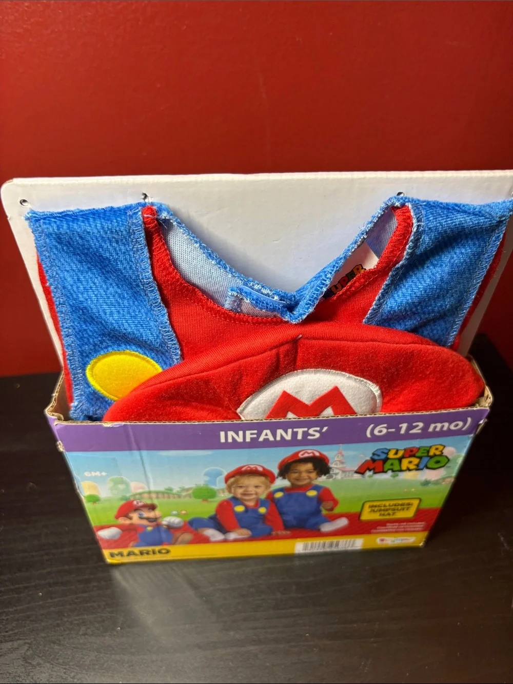 Disguise x Nintendo Super Mario Infant Red and Blue Jumpsuit with Hat